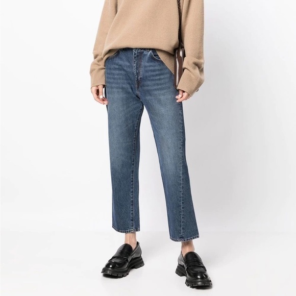 Vince Twisted Seam Relaxed Straight Leg Jeans - Picture 1 of 14